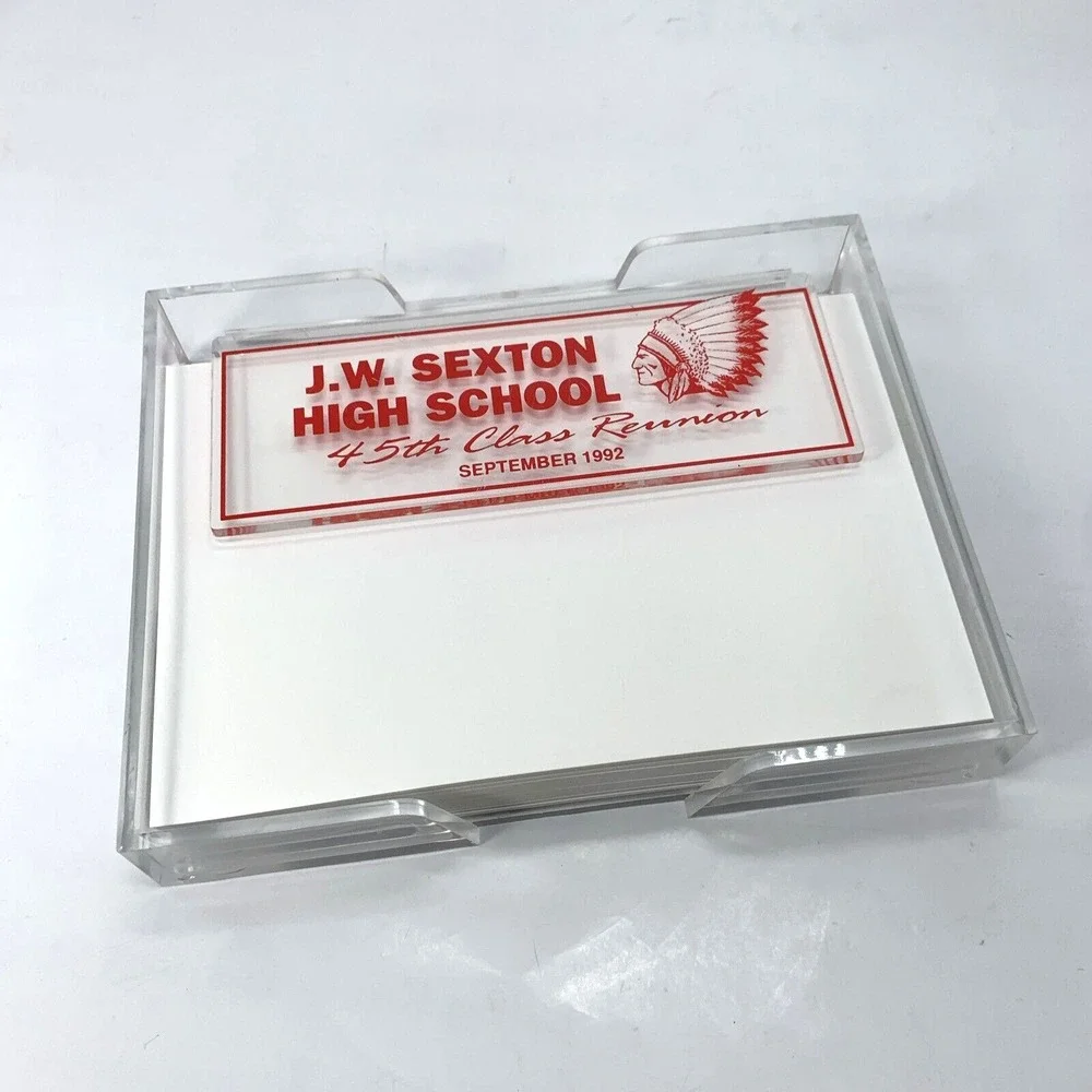 J.W. Sexton High School 45th Class Reunion September 1992 Note Paper Holder‎